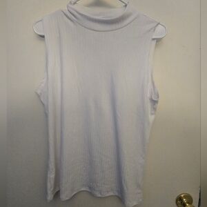 Sleeveless White Women's Top